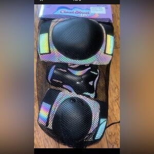 6PCS/Set Wrist+Elbow+Knee Pads Protective  Reflective Gear Youth Kid Medium